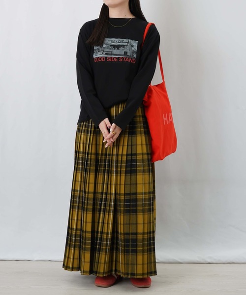 LUCA/LADY LUCK LUCA（ルカ/レディラックルカ）の「LC/LLL フォトプリントロンT（Tシャツ/カットソー・レディース・チャコールグレー/オフホワイト/ブラック・FREE）」の6枚目の写真