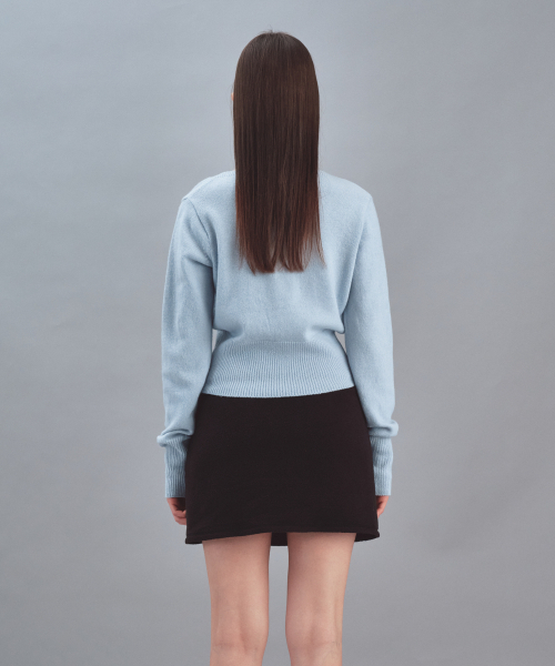Rest&Recreation(レストアンドレクリエーション)の「LOGO CLIP KNIT TOP - SKY BLUE(ニット/セーター・レディース・その他・ONE)」の4枚目の写真