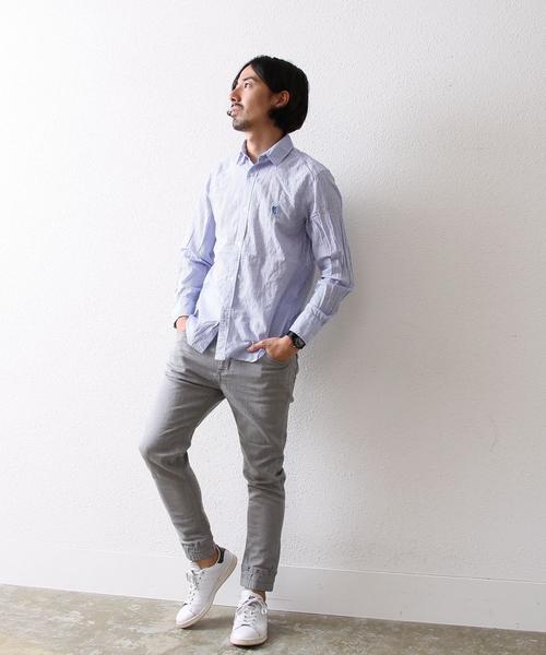 coen（コーエン）の「イージーデニムストレッチジョガーパンツ（デニムパンツ・メンズ・グレー・MEDIUM/LARGE/X-LARGE/SMALL）」の13枚目の写真