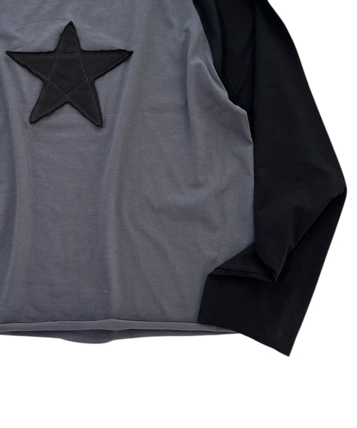 SK8ER ROCK(スケーターロック)の「スターラグランTシャツ (Darkgray black)(Tシャツ/カットソー・レディース・その他・ONE SIZE)」の4枚目の写真
