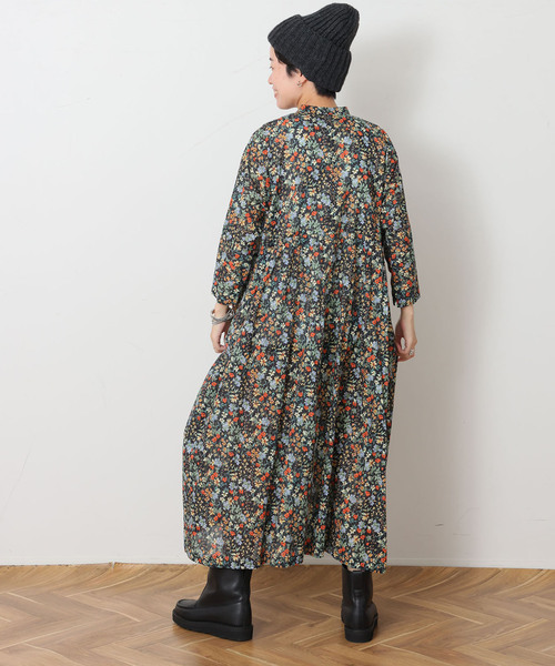 JOURNAL STANDARD LUXE（ジャーナルスタンダード　ラックス）の「ローンフラワー ampleプルワンピース（ワンピース・レディース・ブラック・FREE）」の6枚目の写真