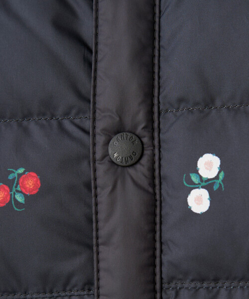 DANTON(ダントン)の「Women's Crewneck Inner Down Jacket - Flower Print(ダウンジャケット/コート・レディース・ブラック系その他・S/XS/M)」の7枚目の写真