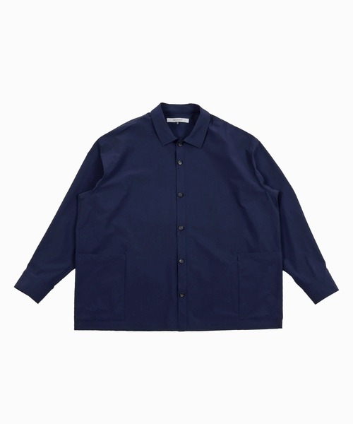 BASISBROEK(バシスブルック)の「ORGEN -NYLON-(シャツ/ブラウス・メンズ・チャコール/ネイビー・2/3)」の1枚目の写真