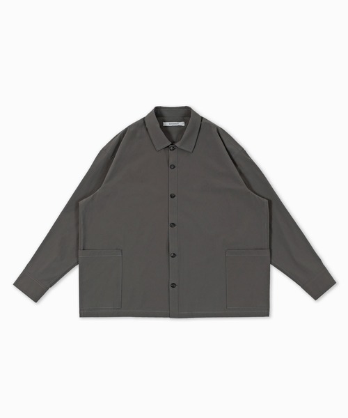 BASISBROEK(バシスブルック)の「ORGEN -NYLON-(シャツ/ブラウス・メンズ・チャコール/ネイビー・2/3)」の2枚目の写真