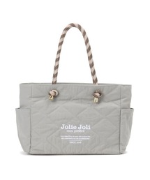 【Jolie Joli/ジョリージョリ】ダイヤキルト ロープハンドル トートバッグ