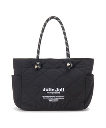 【Jolie Joli/ジョリージョリ】ダイヤキルト ロープハンドル トートバッグ