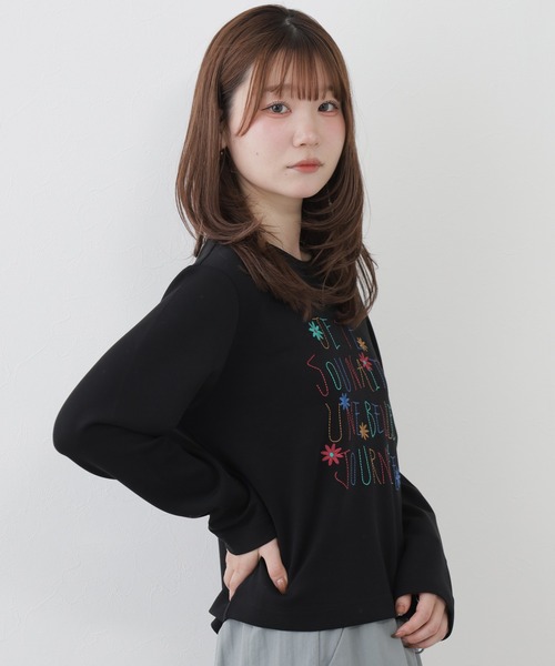 BRODIAEA(ブローディア)の「BRODIAEA ダンボールニット刺繍プルオーバー(Tシャツ/カットソー・レディース・カーキ・40)」の21枚目の写真