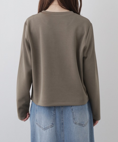 BRODIAEA(ブローディア)の「BRODIAEA ダンボールニット刺繍プルオーバー(Tシャツ/カットソー・レディース・カーキ・40)」の16枚目の写真