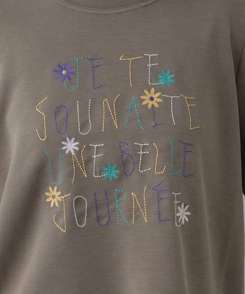 BRODIAEA(ブローディア)の「BRODIAEA ダンボールニット刺繍プルオーバー(Tシャツ/カットソー・レディース・カーキ・40)」の18枚目の写真