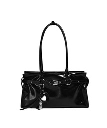 シックルックハートキーホルダーバックルバゲットショルダーバッグ
