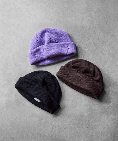 SUBLIME(サブライム)の「SUBLIME/B.SMOOTH WHOOL.G WT(ニットキャップ/ビーニー・レディース・ブラウン/ブラック・ONE SIZE)」の4枚目の写真