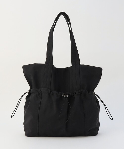 MICO COULIER(ミコクリエ)の「GATHERED POCKET TOTE(トートバッグ・レディース・ライトグレー/ブラック・FREE)」の1枚目の写真