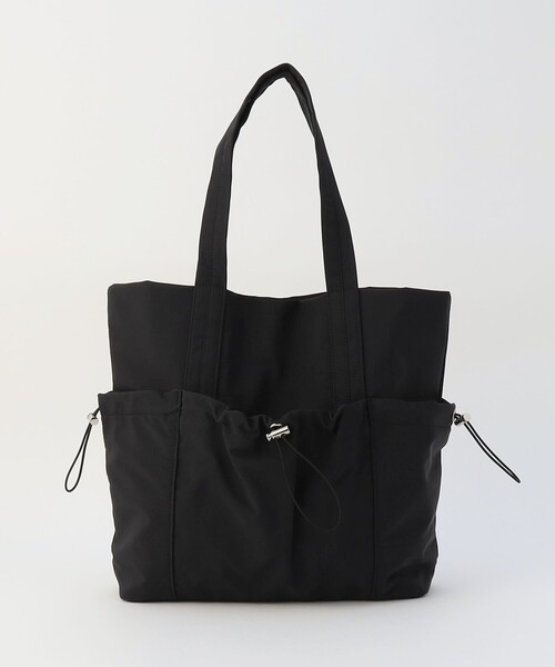 MICO COULIER(ミコクリエ)の「GATHERED POCKET TOTE(トートバッグ・レディース・ライトグレー/ブラック・FREE)」の12枚目の写真
