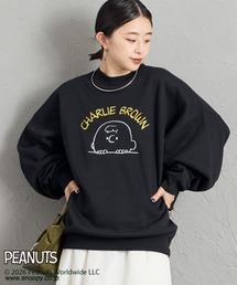 PEANUTS（ピーナッツ）の「【WEB先行予約】[PEANUTS×JEANS FACTORY ピーナッツ×ジーンズ ファクトリー] 別注 チャーリー・ブラウン   サガラ刺繍クルーネックスウェット(FUDGE 10月号掲載)（スウェット）」