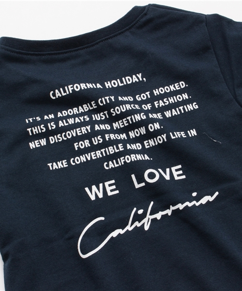RODEO CROWNS WIDE BOWL（ロデオクラウンズワイドボウル）の「キッズ CALHD Vネック 柄ポケ Tシャツ（Tシャツ/カットソー・キッズ・ブラック/サックスブルー/ネイビー/ホワイト・X-SMALL/MEDIUM/LARGE/SMALL）」の11枚目の写真