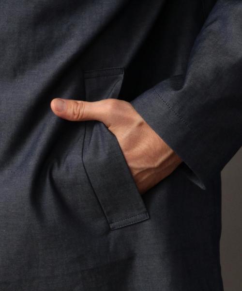 BEAUTY&YOUTH UNITED ARROWS（ビューティーアンドユースユナイテッドアローズ）の「BY ∴ ツイル ボンディング 3WAY フーディコート◆（ステンカラーコート・メンズ・ネイビー・X-LARGE/LARGE/MEDIUM/SMALL）」の3枚目の写真