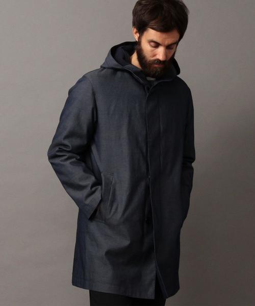 BEAUTY&YOUTH UNITED ARROWS（ビューティーアンドユースユナイテッドアローズ）の「BY ∴ ツイル ボンディング 3WAY フーディコート◆（ステンカラーコート・メンズ・ネイビー・X-LARGE/LARGE/MEDIUM/SMALL）」の17枚目の写真