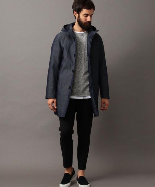 BEAUTY&YOUTH UNITED ARROWS（ビューティーアンドユースユナイテッドアローズ）の「BY ∴ ツイル ボンディング 3WAY フーディコート◆（ステンカラーコート・メンズ・ネイビー・X-LARGE/LARGE/MEDIUM/SMALL）」の18枚目の写真