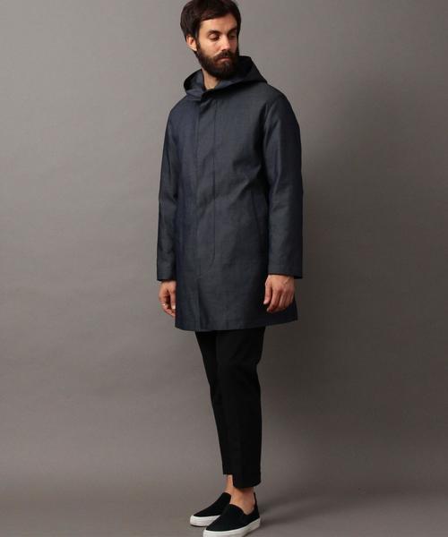 BEAUTY&YOUTH UNITED ARROWS（ビューティーアンドユースユナイテッドアローズ）の「BY ∴ ツイル ボンディング 3WAY フーディコート◆（ステンカラーコート・メンズ・ネイビー・X-LARGE/LARGE/MEDIUM/SMALL）」の9枚目の写真