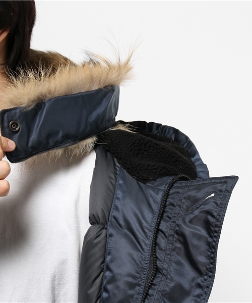 SPIEWAK（スピーワック）の「【SALE】SPIEWAK FLIGHT SATIN N3-B / スピワック（ミリタリージャケット・メンズ・ネイビー/カーキ・MEDIUM/SMALL/X-SMALL/LARGE）」の6枚目の写真