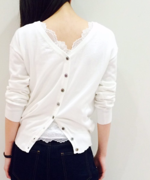 Auntie Rosa（アンティローザ）の「【AUNT MARIE'S】総レースカップインナー（タンクトップ・レディース・ホワイト/ライトグレー/ブラック/ボルドー/ライトブルー/ベージュ・FREE）」の13枚目の写真