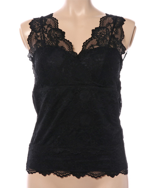 Auntie Rosa（アンティローザ）の「【AUNT MARIE'S】総レースカップインナー（タンクトップ・レディース・ホワイト/ライトグレー/ブラック/ボルドー/ライトブルー/ベージュ・FREE）」の18枚目の写真