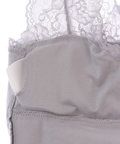 Auntie Rosa（アンティローザ）の「【AUNT MARIE'S】総レースカップインナー（タンクトップ・レディース・ホワイト/ライトグレー/ブラック/ボルドー/ライトブルー/ベージュ・FREE）」の11枚目の写真