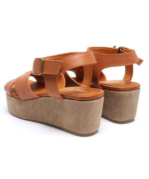 CIAOPANIC（チャオパニック）の「表革クロスサンダル（サンダル・レディース・キャメル/ブラウン/ブラック・22.5cm/23.5cm/24.5cm）」の13枚目の写真