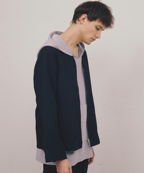 MONKEY TIME（モンキータイム）の「＜monkey time＞ PE/TRO NO/CLR Z/BLSN/ブルゾン ◆（ノーカラージャケット・メンズ・ブラック/ネイビー・X-LARGE/MEDIUM/LARGE/SMALL）」の4枚目の写真