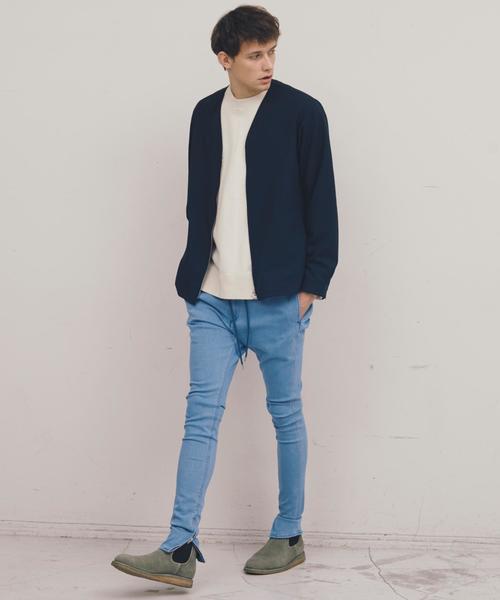 MONKEY TIME（モンキータイム）の「＜monkey time＞ PE/TRO NO/CLR Z/BLSN/ブルゾン ◆（ノーカラージャケット・メンズ・ブラック/ネイビー・X-LARGE/MEDIUM/LARGE/SMALL）」の9枚目の写真