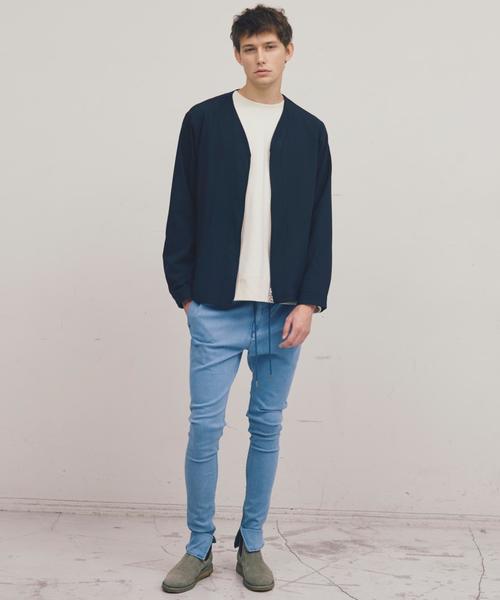 MONKEY TIME（モンキータイム）の「＜monkey time＞ PE/TRO NO/CLR Z/BLSN/ブルゾン ◆（ノーカラージャケット・メンズ・ブラック/ネイビー・X-LARGE/MEDIUM/LARGE/SMALL）」の10枚目の写真