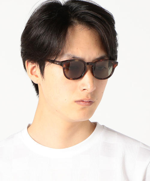 SHIPS（シップス）の「SHIPS×sabae: スリム ボスリントン サングラス（サングラス・メンズ・ブラック/グレー/ブラウン・ONE SIZE）」の4枚目の写真