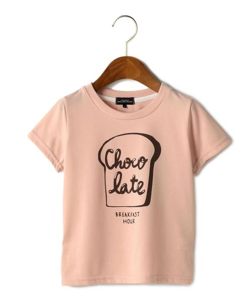 green label relaxing(グリーンレーベルリラクシング)の「【吸水速乾】 Tシャツ ショートスリーブ ◆(Tシャツ/カットソー・キッズ・オフホワイト/ライトピンク/ネイビー/オリーブ・105/135/125/115/95)」の1枚目の写真