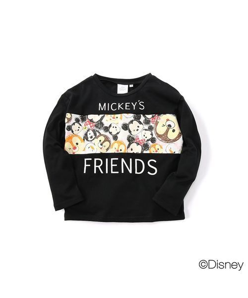 Disney ディズニー の Disney ディズニー ツムツム切り替えロングスリーブtシャツ Tシャツ カットソー Wear