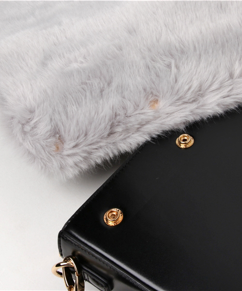 Andemiu（アンデミュウ）の「フラップコンビショルダーＢＡＧ772089（ショルダーバッグ・レディース・ブラック/グレー・FREE）」の7枚目の写真