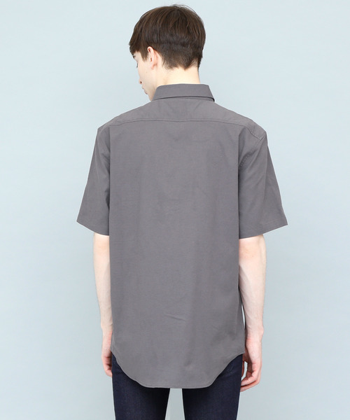 EMMA CLOTHES（エマクローズ）の「LINEN×COTTONオーバーサイズレギュラーカラーシャツ（シャツ/ブラウス・メンズ・チャコール/ブラック/ブルー/オフホワイト/ネイビー/ベージュ/ダークグリーン・L/M/S）」の22枚目の写真