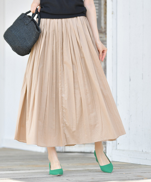 rps(アールピーエス)の「コットンボイルロングスカート(スカート・レディース・ベージュ/イエロー/アイボリー/ピンク/グレー/ネイビー/グリーン/ラベンダー/ダークグリーン/マスタード/チャコールグレー/ブラウン/ピンク系その他/ブラック/オレンジ系その他/ブルー/ブルー系その他2/キャメル/ピンクベージュ/レッド/ダークベージュ/カーキ/グレー系その他3/ダークパープル/カーキブラウン/ミント/パープル・M)」の9枚目の写真