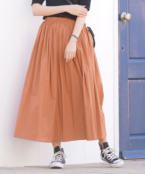 rps(アールピーエス)の「コットンボイルロングスカート(スカート・レディース・ベージュ/イエロー/アイボリー/ピンク/グレー/ネイビー/グリーン/ラベンダー/ダークグリーン/マスタード/チャコールグレー/ブラウン/ピンク系その他/ブラック/オレンジ系その他/ブルー/ブルー系その他2/キャメル/ピンクベージュ/レッド/ダークベージュ/カーキ/グレー系その他3/ダークパープル/カーキブラウン/ミント/パープル・M)」の22枚目の写真