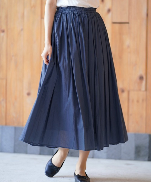 rps(アールピーエス)の「コットンボイルロングスカート(スカート・レディース・ベージュ/イエロー/アイボリー/ピンク/グレー/ネイビー/グリーン/ラベンダー/ダークグリーン/マスタード/チャコールグレー/ブラウン/ピンク系その他/ブラック/オレンジ系その他/ブルー/ブルー系その他2/キャメル/ピンクベージュ/レッド/ダークベージュ/カーキ/グレー系その他3/ダークパープル/カーキブラウン/ミント/パープル・M)」の14枚目の写真