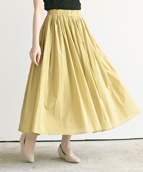 rps(アールピーエス)の「コットンボイルロングスカート(スカート・レディース・ベージュ/イエロー/アイボリー/ピンク/グレー/ネイビー/グリーン/ラベンダー/ダークグリーン/マスタード/チャコールグレー/ブラウン/ピンク系その他/ブラック/オレンジ系その他/ブルー/ブルー系その他2/キャメル/ピンクベージュ/レッド/ダークベージュ/カーキ/グレー系その他3/ダークパープル/カーキブラウン/ミント/パープル・M)」の20枚目の写真