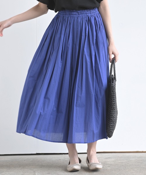 rps(アールピーエス)の「コットンボイルロングスカート(スカート・レディース・ベージュ/イエロー/アイボリー/ピンク/グレー/ネイビー/グリーン/ラベンダー/ダークグリーン/マスタード/チャコールグレー/ブラウン/ピンク系その他/ブラック/オレンジ系その他/ブルー/ブルー系その他2/キャメル/ピンクベージュ/レッド/ダークベージュ/カーキ/グレー系その他3/ダークパープル/カーキブラウン/ミント/パープル・M)」の15枚目の写真