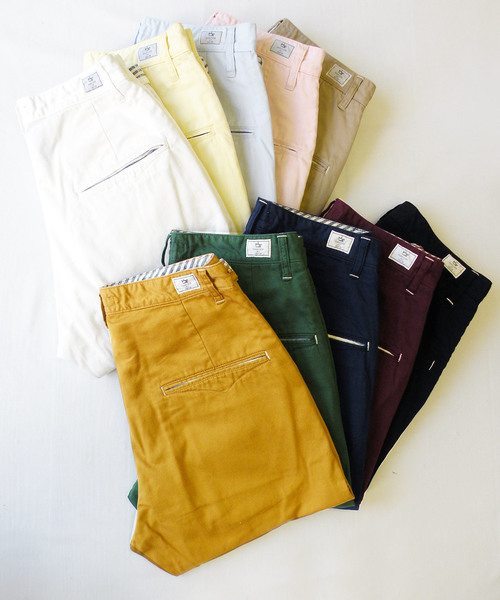 Kafika（カフィカ）の「Kafika カフィカ / MARINE CROPPED PANTS マリンクロップドパンツ / 7766（その他パンツ・メンズ・ピンク/オリーブ/ブラック/ネイビー/サックスブルー/バーガンディー/ベージュ/ホワイト/イエロー/マスタード・LARGE/MEDIUM/SMALL）」の8枚目の写真