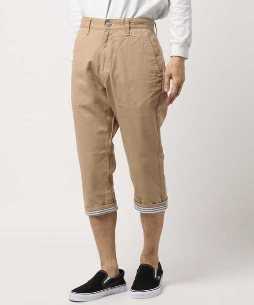 Kafika（カフィカ）の「Kafika カフィカ / MARINE CROPPED PANTS マリンクロップドパンツ / 7766（その他パンツ・メンズ・ピンク/オリーブ/ブラック/ネイビー/サックスブルー/バーガンディー/ベージュ/ホワイト/イエロー/マスタード・LARGE/MEDIUM/SMALL）」の3枚目の写真