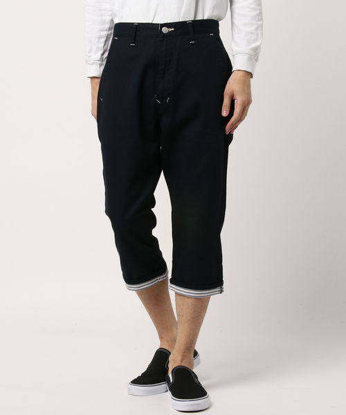 Kafika（カフィカ）の「Kafika カフィカ / MARINE CROPPED PANTS マリンクロップドパンツ / 7766（その他パンツ・メンズ・ピンク/オリーブ/ブラック/ネイビー/サックスブルー/バーガンディー/ベージュ/ホワイト/イエロー/マスタード・LARGE/MEDIUM/SMALL）」の2枚目の写真
