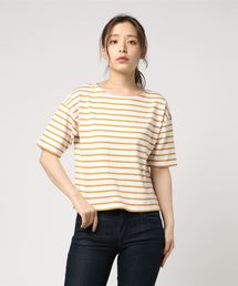 earth music&ecology | ボーダーボーダー半袖ボートネックプルオーバー(Tシャツ/カットソー)