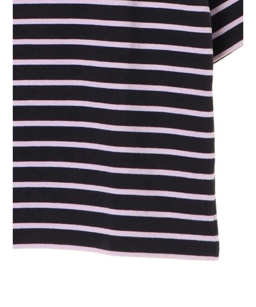 earth music&ecology（アースミュージックアンドエコロジー）の「ボーダーボーダー半袖ボートネックプルオーバー（Tシャツ/カットソー・レディース・ネイビー/グリーン/マスタード/ラベンダー/ダークブルー/オレンジ系その他・M/L）」の7枚目の写真