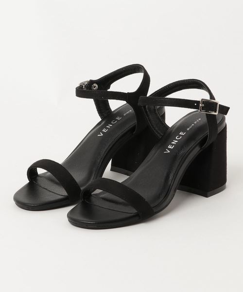 VENCEEXCHANGE（ヴァンスエクスチェンジ）の「フレアヒールサンダル（サンダル・レディース・ブラック/レッド/シルバー/イエロー・S/M/L/LL）」の2枚目の写真