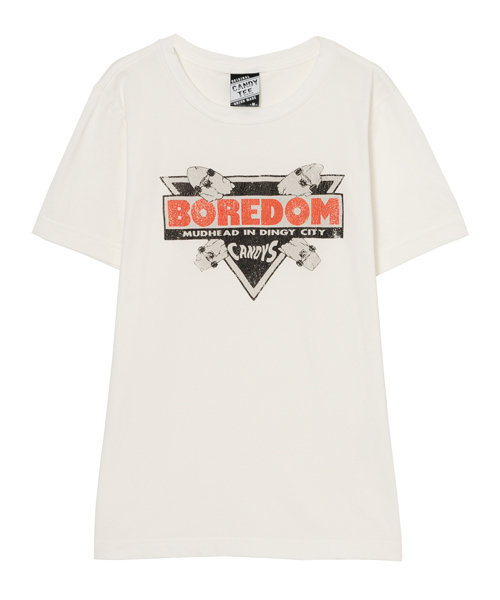 Candy Stripper（キャンディストリッパー）の「BOREDOM Tシャツ（Tシャツ/カットソー・レディース・オフホワイト/チャコールグレー/ラベンダー/オレンジ・2/3）」の2枚目の写真