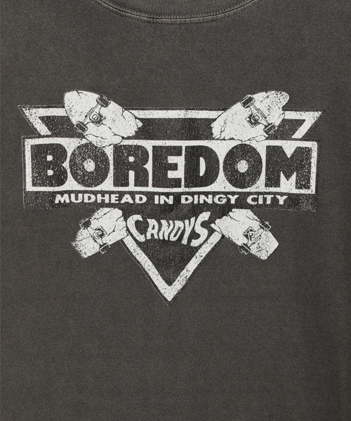 Candy Stripper（キャンディストリッパー）の「BOREDOM Tシャツ（Tシャツ/カットソー・レディース・オフホワイト/チャコールグレー/ラベンダー/オレンジ・2/3）」の8枚目の写真
