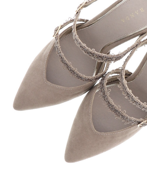 RANDA（ランダ）の「レースベルトミュール（サンダル・レディース・ブラック/ブルー/ベージュ系その他・LL/S/M/L）」の5枚目の写真